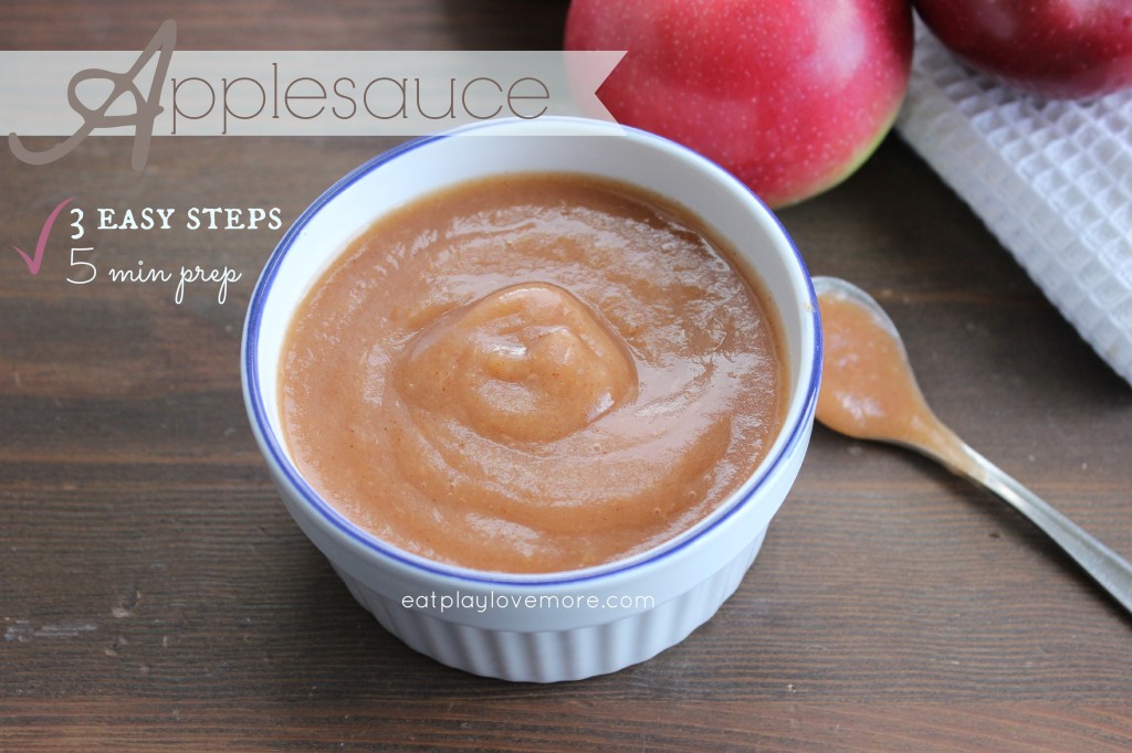 Applesauce! 3 easy steps, 5 minute prep