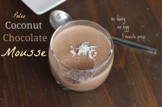Paleo Coconut Chocolate Mouse (No Egg, No Dairy)