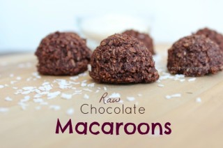 Raw Chocolate Macaroons #eggfree, #glutenfree, #dairyfree